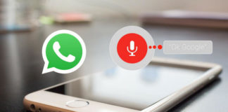 how to send whatsapp text and voice messages via google assistant