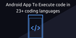Android App To Execute code in 23+ coding languages