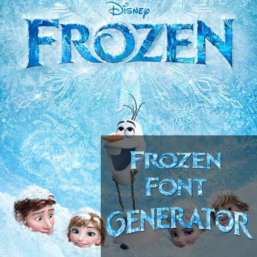 free frozen font generator