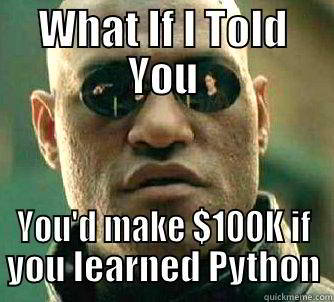funny python jokes 30 - high salary