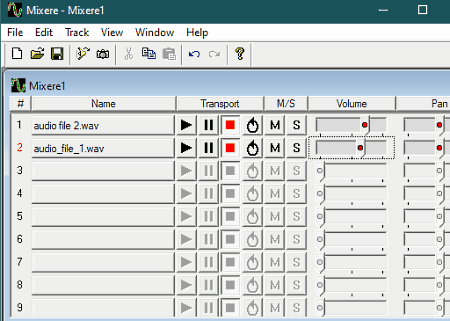Mixere - free windows soundboard software