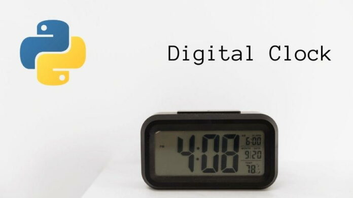 how to make a digital clock in python