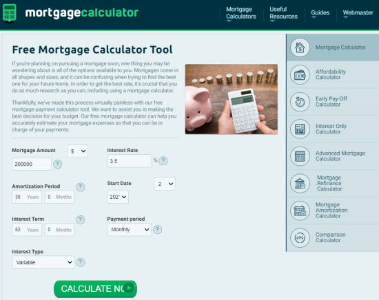 mortgage calculator online