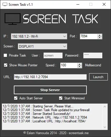 screentask - best lan sharing software