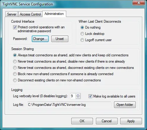 tightvnc - screen sharing software for pc