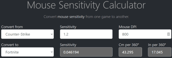 mouse sensitivity calculator - dpi tester