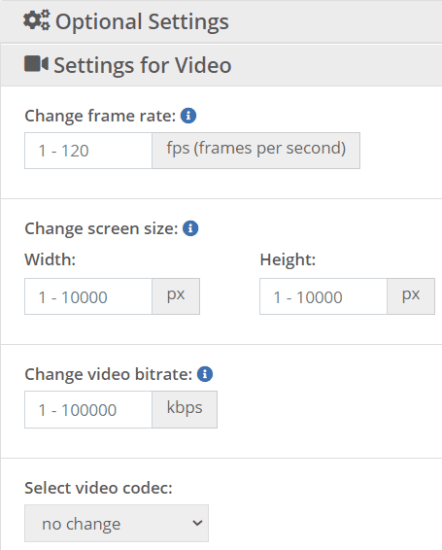 video2edit - change video frame rate online