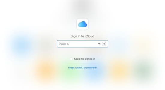 sign in to icloud