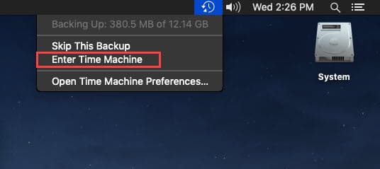 using time machine to recover deleted photos