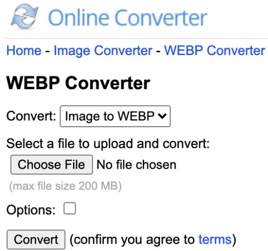 online converter - webp to jpeg