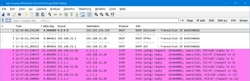 capturing and analyzing packets with pktmon