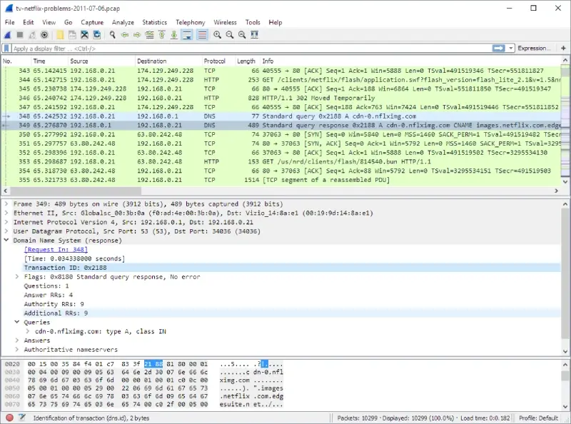 wireshark - free pcap analysis tool