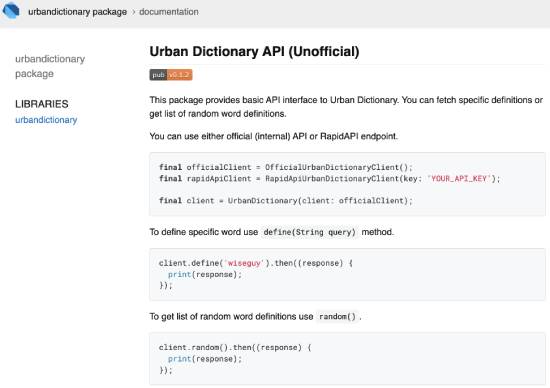 urban dictionary - best free dictionary api