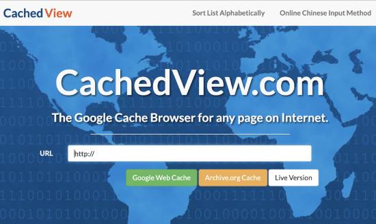 cachedview - internet archive