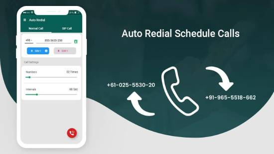 auto redial schedule calls