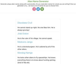 11 Best Free Alien Name Generator Tools for Sci-Fi Writers & Gamers ...