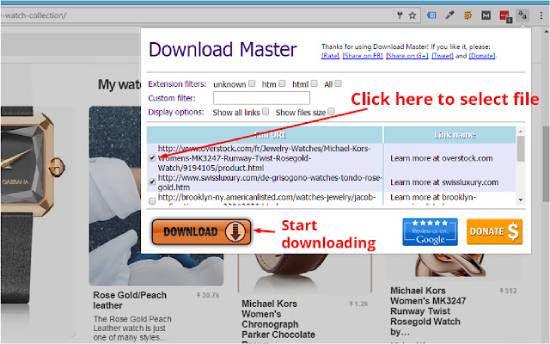 download master chrome extension