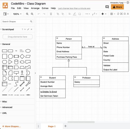 draw - uml class diagram tool