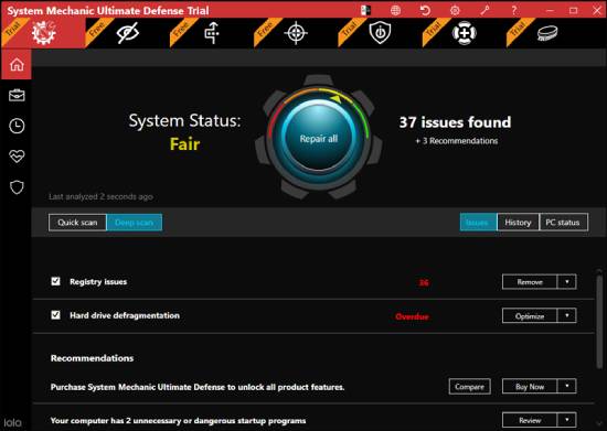 iolo system mechanic - best anti hacking software