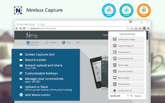 nimbus screenshot - best screen capture chrome extension