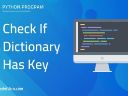 check if dict has key in python