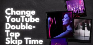 how to change youtube double-tap skip time