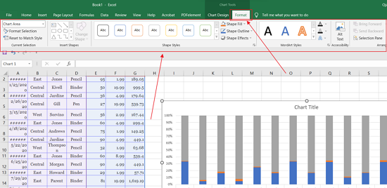 Changing Chart Format in MS Excel
