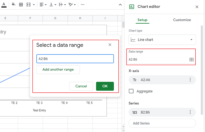 Setting-Data-Range-For-A-Chart-In-Google-Sheets