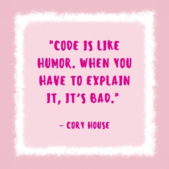 code is like humor - funny quotes