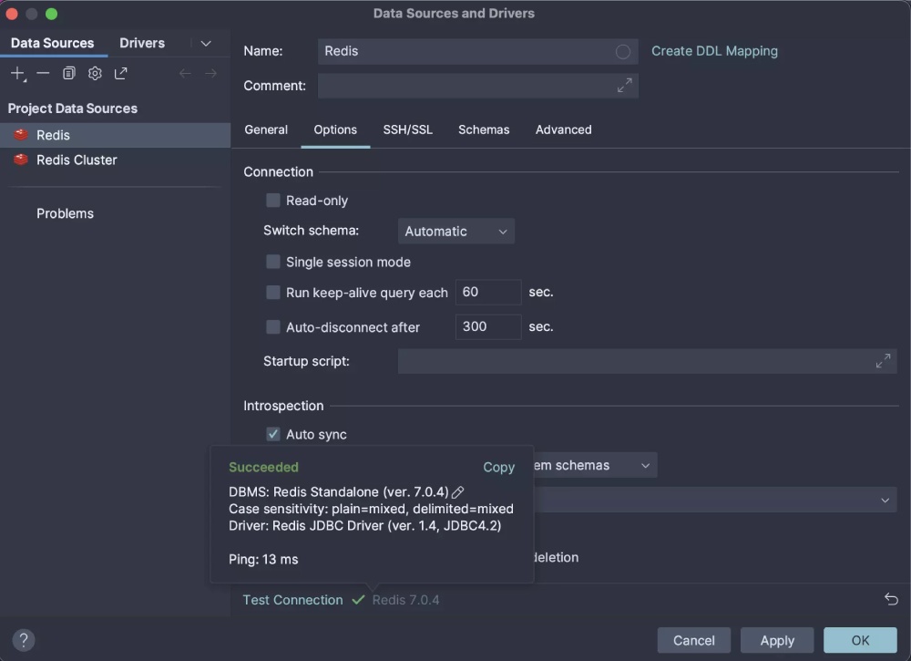 datagrip - redis client windows