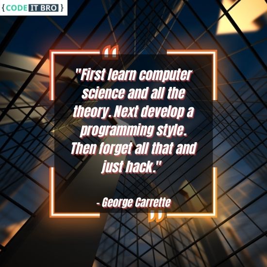 first learn computer science then programming style