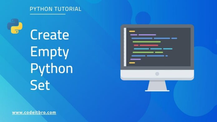 how to create python empty set