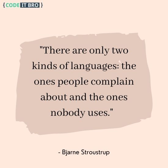 kind of programming languages - developer quotes - bjarne stroustrup