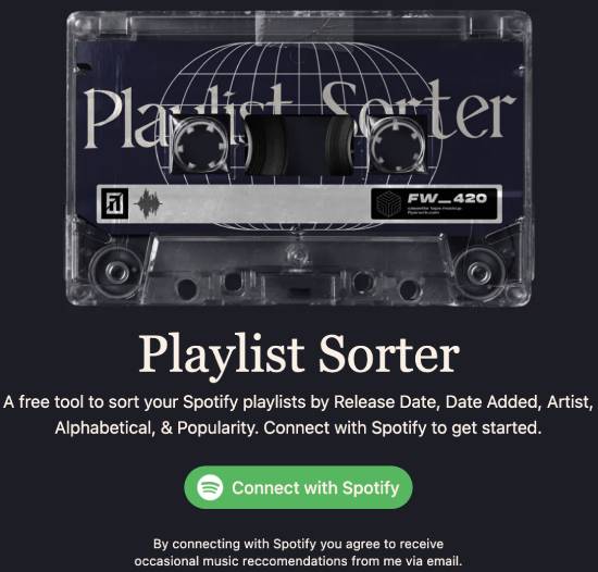 spotify-playlist-sorter