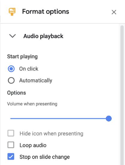 audio-format-options-google-slides