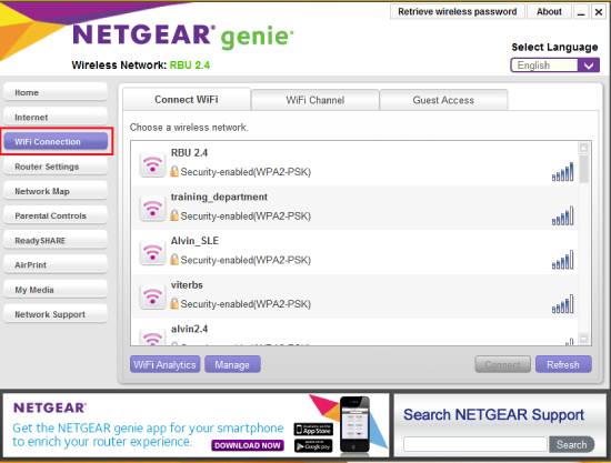 netgear genie - network mapping software