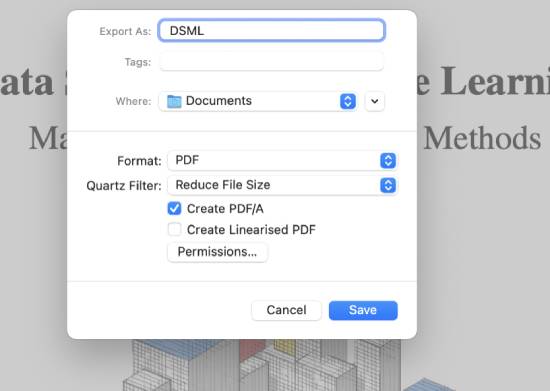apply quartz filter on mac to reduce pdf size
