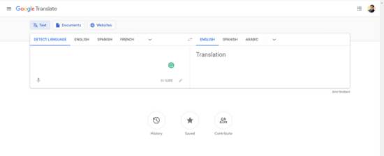 google translate - spanish text to speech website