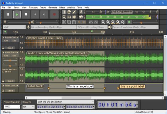 audacity - best audio mixer software