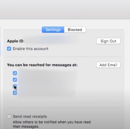 log out of imessages app on mac