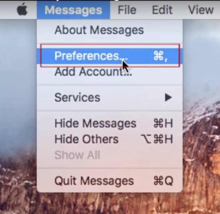 messages mac app preferences screenshot