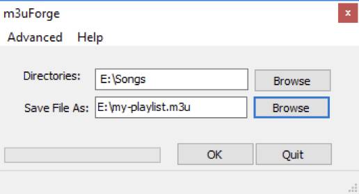m3uforge - free playlist creator software for windows