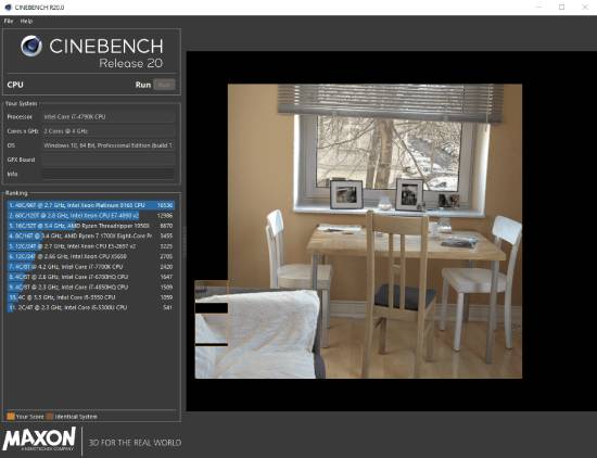 cinebench - benchmark windows software