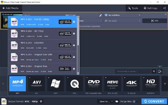 movavi - video converter software for windows