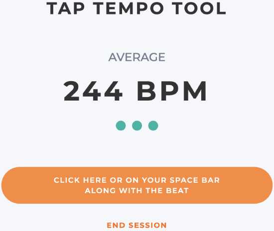 tap bpm tempo counter