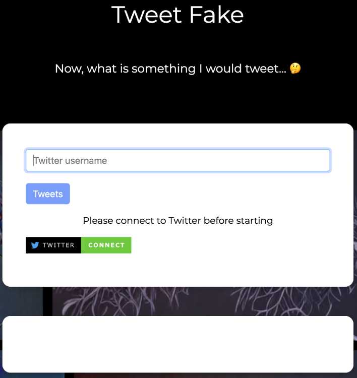 tweet fake