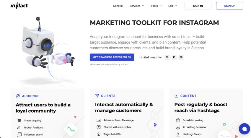inflact - insta marketing automation tool