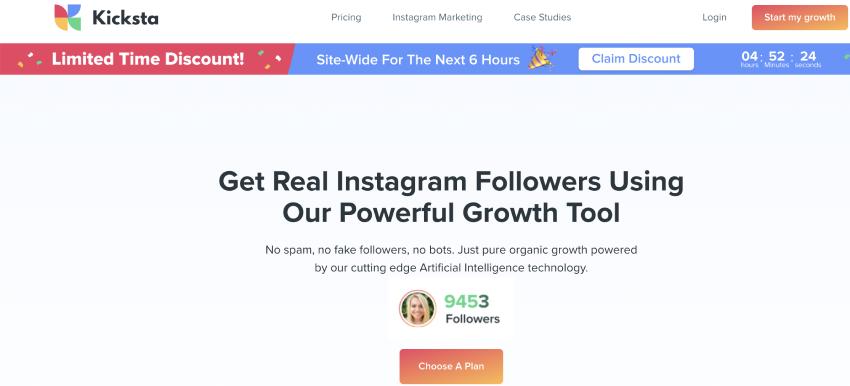kicksta - instagram marketing tool