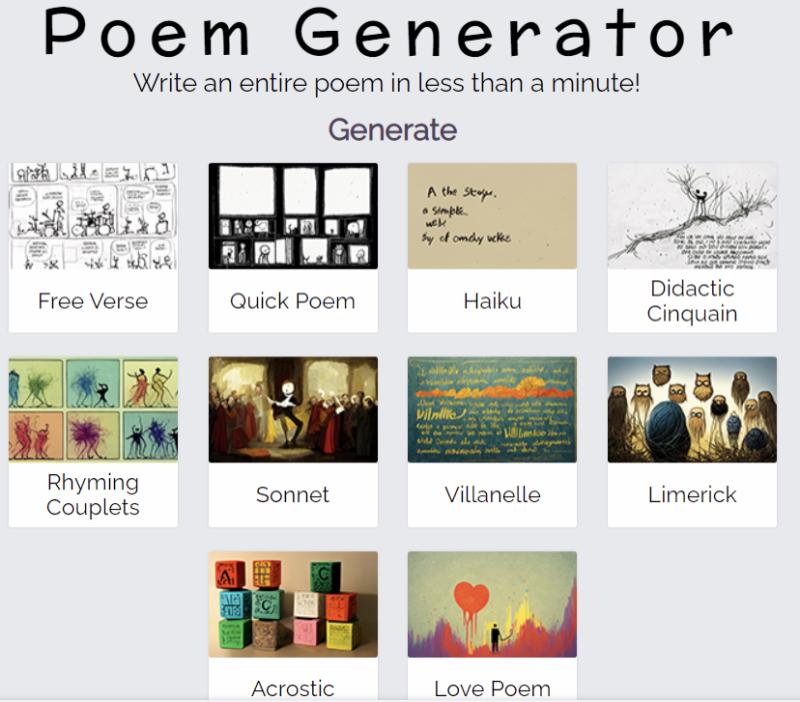 poem generator for kids