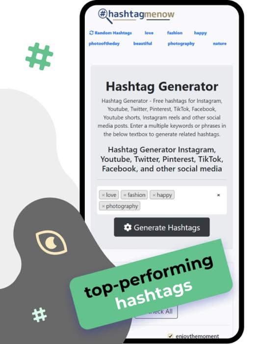 hashtagmenow - free hashtag generator tool
